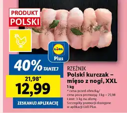 Lidl Rzeźnik polski kurczak - mięso z nogi, xxl oferta