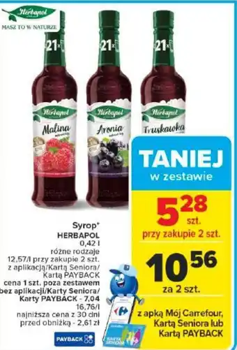 Carrefour Market Syrop Herbapol oferta