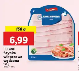 Lidl Dulano szynka wieprzowa wędzona oferta