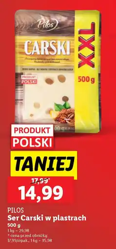 Lidl Pilos ser carski w plastrach oferta