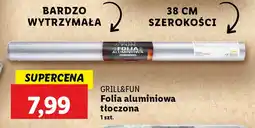 Lidl Grill&fun folia aluminiowa tłoczona oferta