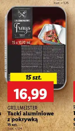 Lidl Grillmeister tacki aluminiowe z pokrywką oferta