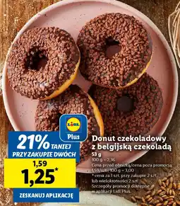 Lidl Donut czekoladowy z belgijską czekoladą oferta