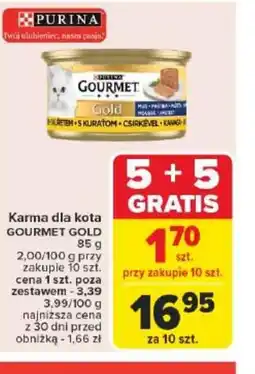 Carrefour Market Karma dla kota Gourmet Gold oferta