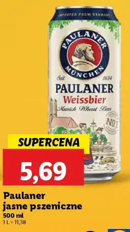Lidl Paulaner jasne pszeniczne oferta