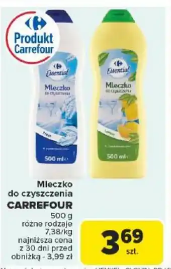 Carrefour Market Mleczko do czyszczenia Carrefour oferta