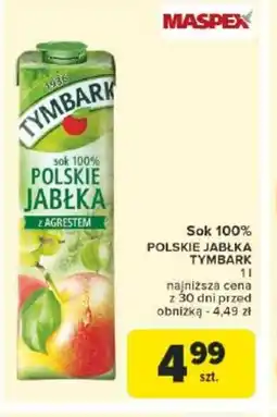 Carrefour Market Sok 100% Polskie Jabłka Tymbark oferta