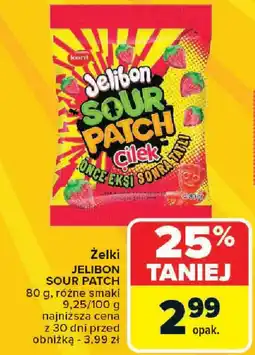 Carrefour Żelki JELIBON SOUR PATCH oferta