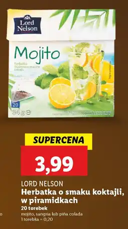 Lidl Lord nelson herbatka o smaku koktajli, w piramidkach oferta