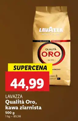 Lidl Lavazza qualità oro, kawa ziarnista oferta