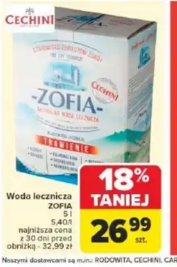 Woda lecznicza Zofia