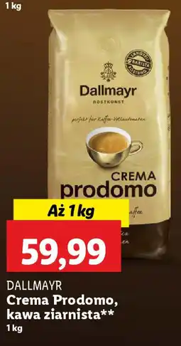 Lidl Dallmayr crema prodomo, kawa ziarnista oferta