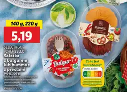 Lidl Select&go /chef select sałatka z bulgurem lub hummus z preclami oferta