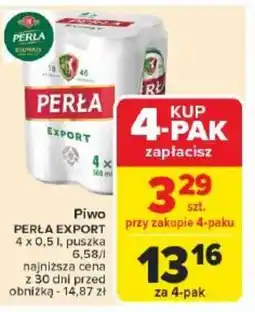 Carrefour Market Piwo Perła Export oferta