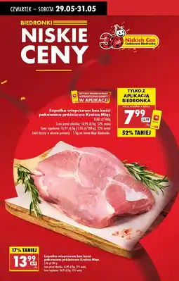 Biedronka Łopatka wieprzowa bez kości Kraina mięs oferta
