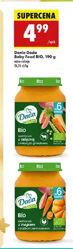 Biedronka Bio warzywa z cielęciną i zielonym groszkiem DADA BABY FRESH oferta