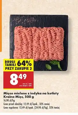 Biedronka Mięso mielone z indyka Kraina mięs oferta
