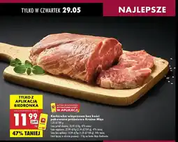 Biedronka Karkówka wieprzowa bez kości Kraina mięs oferta