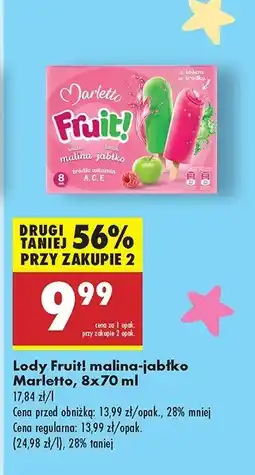 Biedronka Lody fruit! Marletto oferta