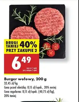 Biedronka Burger wołowy Kraina mięs oferta