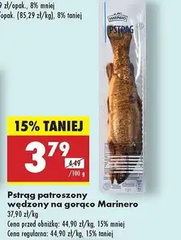 Biedronka Pstrąg patroszony wędzony na gorąco Marinero oferta