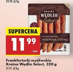 Biedronka Frankfurterki z szynki Kraina wędlin select oferta