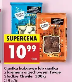 Biedronka Ciastka z karmelem i orzechami w polewie mlecznej Twoje słodkie chwile oferta