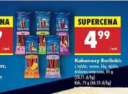 Biedronka Kabanosy drobiowe Morliny berlinki kids oferta