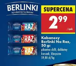 Biedronka Kabanosy chilli Morliny berlinki na raz oferta