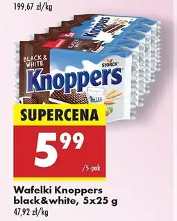 Biedronka Wafelek black & white Knoppers oferta