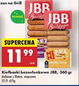 Biedronka Kiełbaski drobiowe mini bez osłonki Jbb bałdyga oferta