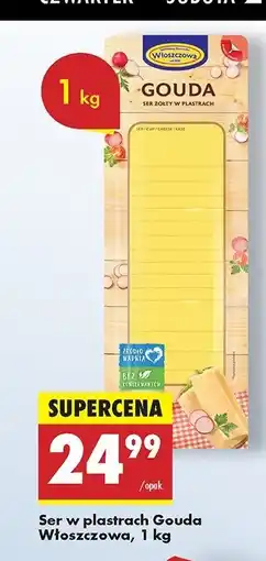 Biedronka Ser gouda w plastrach Włoszczowa oferta