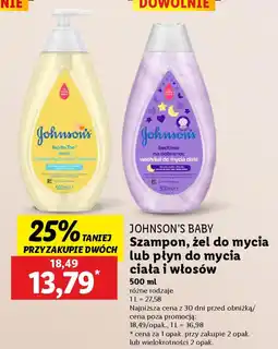 Johnson's baby szampon, żel do mycia itp.
