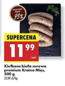 Biedronka Kiełbasa biała surowa Kraina mięs oferta