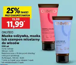 Lidl Onlybio maska-odżywka, maska itp. oferta