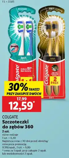 Lidl Colgate szczoteczki do zębów 360 oferta