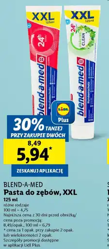 Lidl Blend-a-med pasta do zębów, xxl oferta