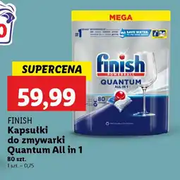Lidl Finish kapsułki do zmywarki quantum all in 1 oferta