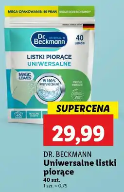 Lidl Dr. beckmann uniwersalne listki piorące oferta