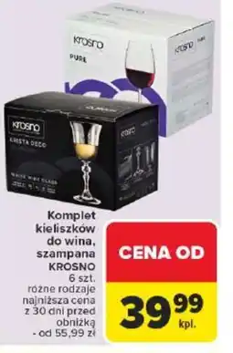 Carrefour Market Komplet kieliszków do wina, szampana Krosno oferta