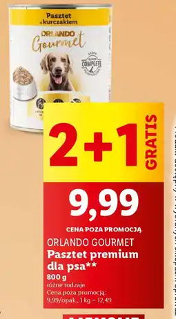 Lidl Orlando gourmet pasztet premium dla psa oferta