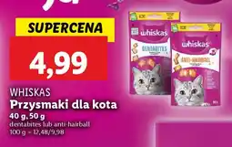 Lidl Whiskas przysmaki dla kota oferta