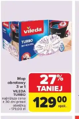 Carrefour Market Mop obrotowy Vileda Turbo 3w1 oferta