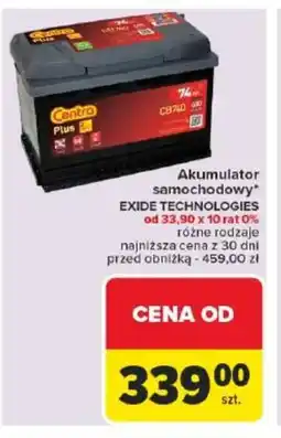 Akumulator samochodowy Exide Technologies