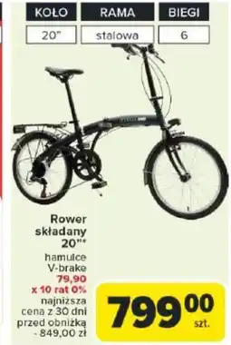 Carrefour Market Rower składany oferta