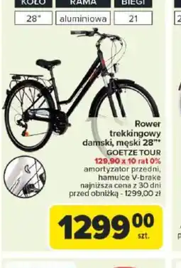 Carrefour Market Rower trekkingowy damski, męski 28" Goetze Tour oferta