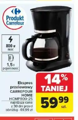 Carrefour Market Ekspres przelewowy Carrefour Home HCMP800-25 oferta