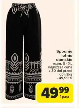 Carrefour Market Spodnie letnie damskie oferta