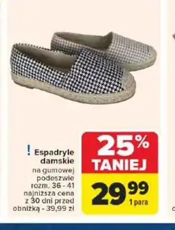Carrefour Market Espadryle damskie oferta