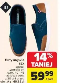 Carrefour Market Buty męskie TEX oferta